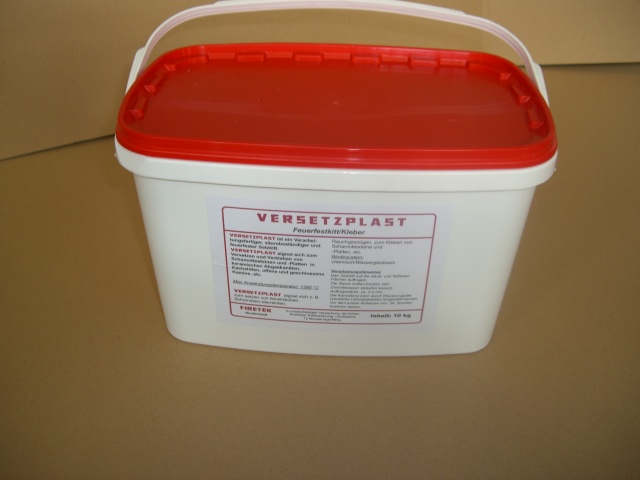 FIRETEK - VERSETZPLAST 10 kg Eimer gebrauchsfertig angemischt